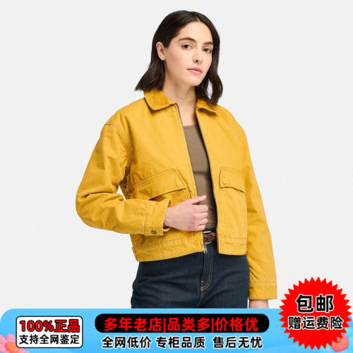 【现货】添柏岚户外休闲女衣棉质夹棉保暖短款工装夹克外套A5ZTF