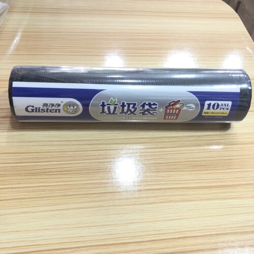 100x120加厚点断平口垃圾袋黑色