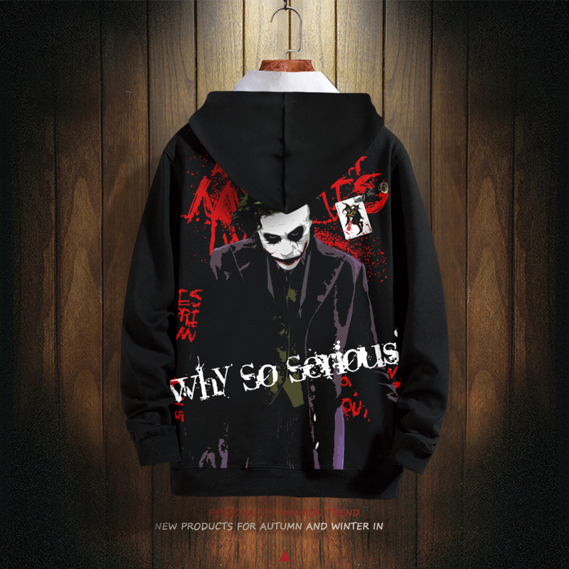 潮牌青少年卫衣男女蝙蝠侠黑暗骑