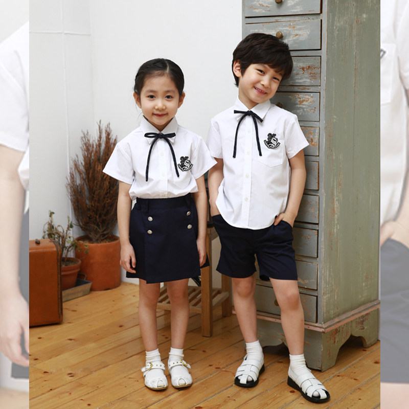 幼儿园园服2018夏装新款儿童演出服小学生校服国庆礼服表演演出服