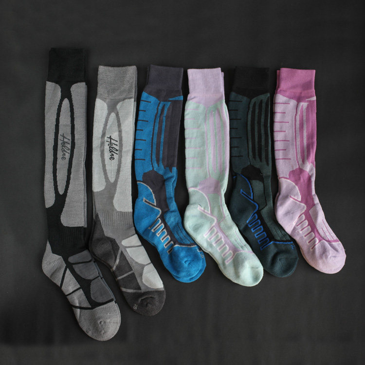 美丽奴羊毛长筒滑雪袜