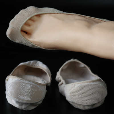 夏季硅胶防滑海绵垫肉色隐形船袜