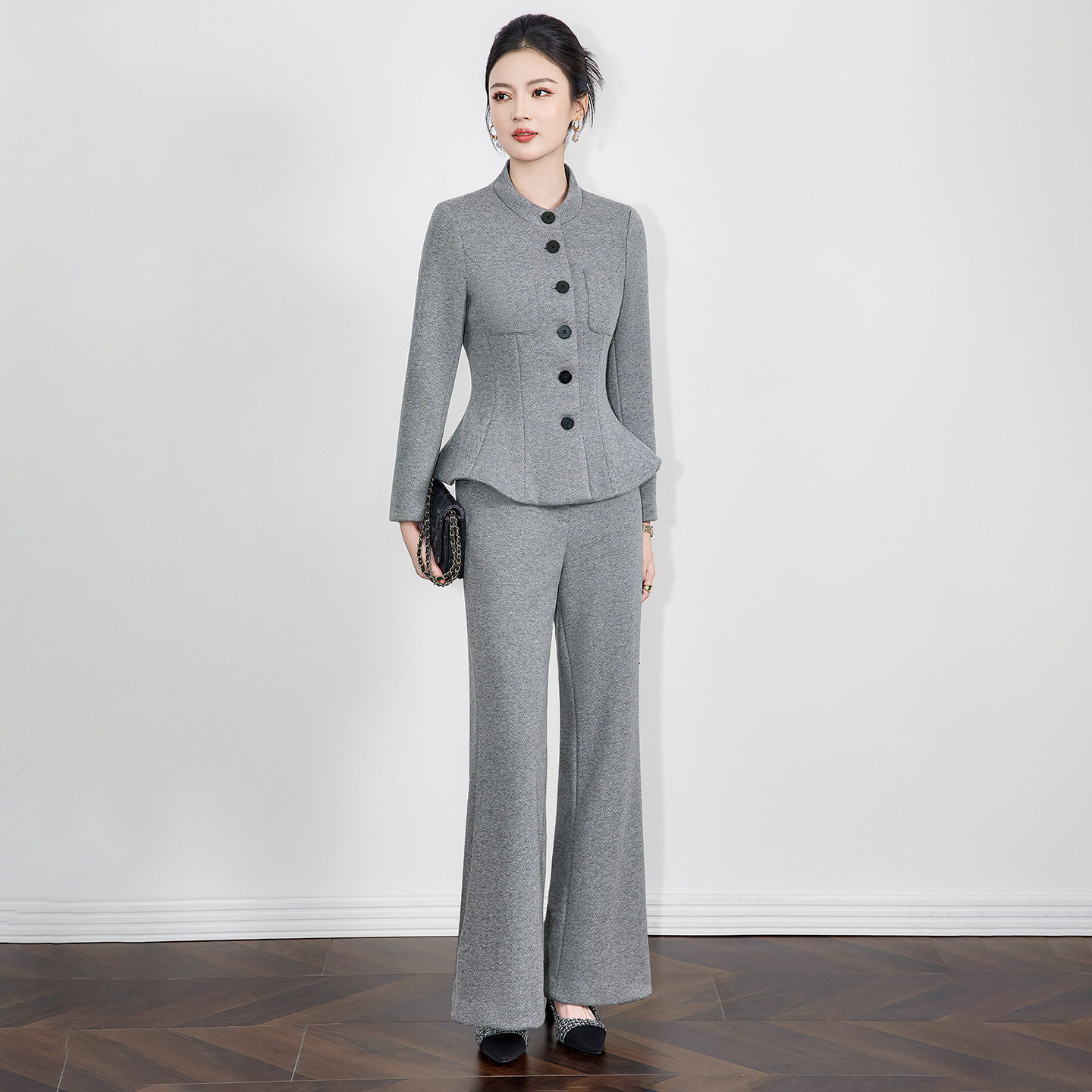 南油西装套装女装商场同款