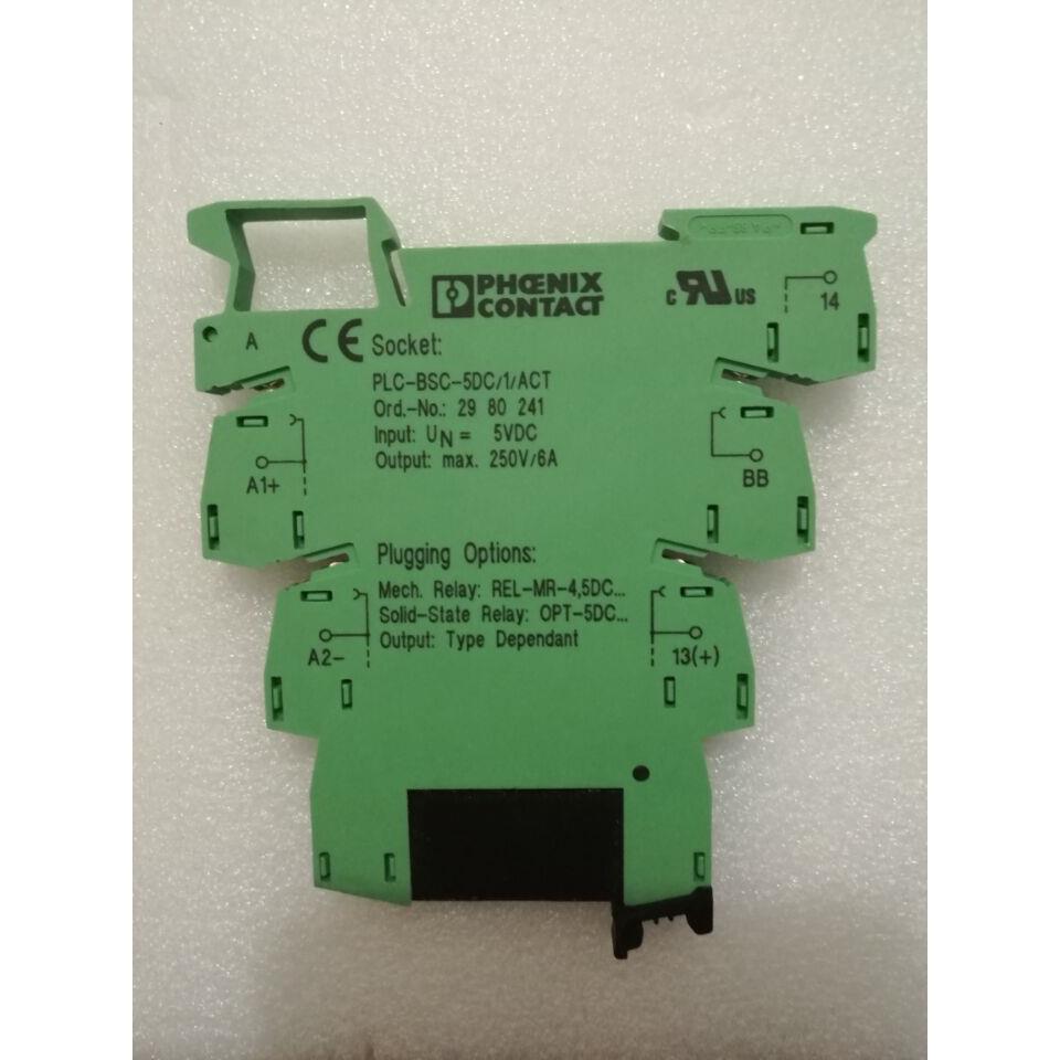 原装正品全新正品菲尼克斯继电器模块PLC-BSC- 5DC/1/ACT2980241