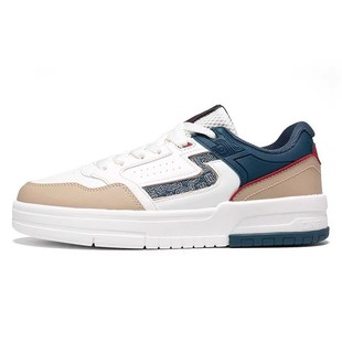 361°男鞋运动板鞋2025春季新款轻便革面防滑耐磨滑板鞋休闲鞋子