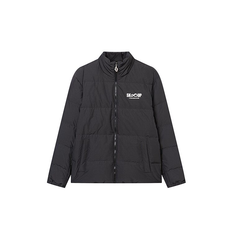 361°男装2024冬季新款保暖立领运动羽绒服美式上衣轻薄羽绒外套