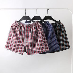 宽松梭织大裤 男士 衩夏季 薄款 清仓2条三枪阿罗裤 透气居家短裤 内裤