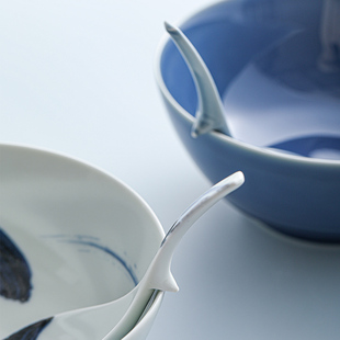 5折秒杀-DEARYOU日本进口marubun有田烧日式瓷质汤匙--拉面碗售空