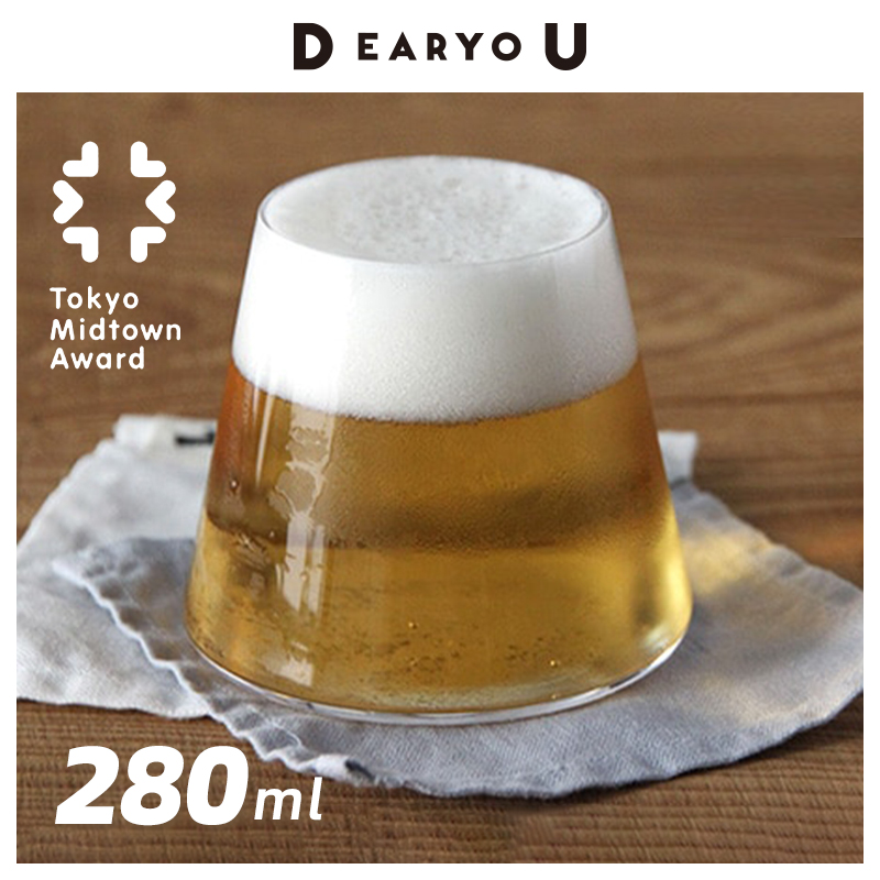 7折秒杀-DEARYOU日本菅原工芸硝子sghr富士山杯玻璃啤酒杯威士忌