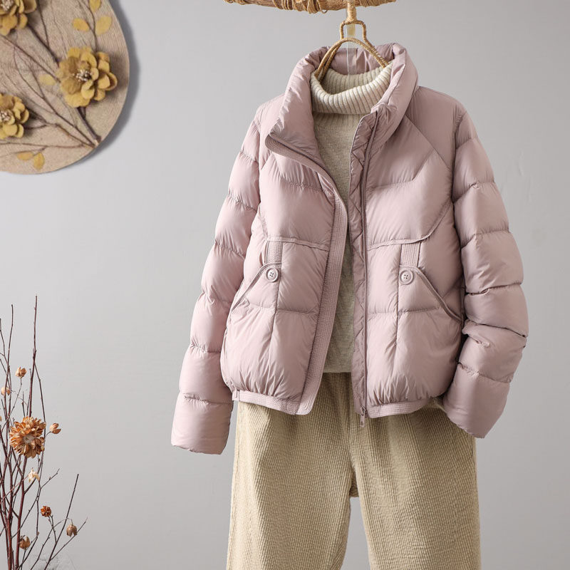 90白鸭绒羽绒服女短款2025年冬季新款时尚气质小个子显瘦保暖外套,女装/女士精品,羽绒服,淘宝优惠券,粉丝福利购,淘宝优惠卷