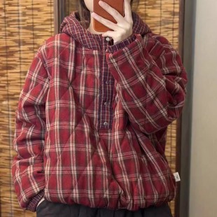 原创设计两面穿休闲百搭加厚棉衣女冬季 夹棉保暖外套 减龄棉服时尚