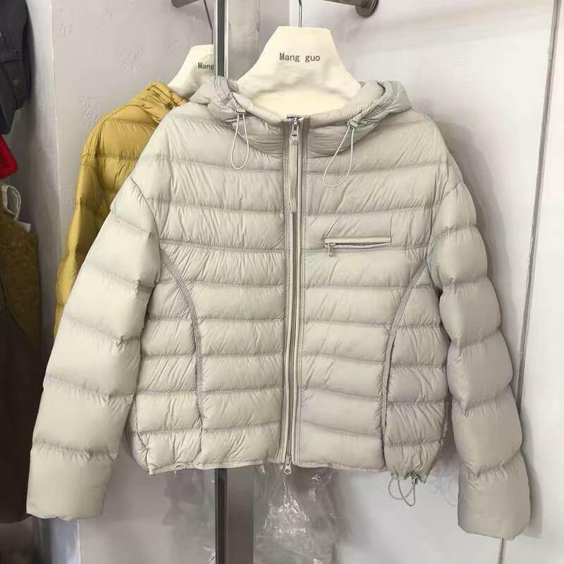 泡芙90%羽绒服女连帽面包服