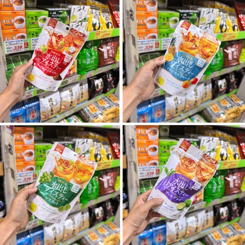 日本进口日东红茶水果茶袋泡茶冷热冲饮花果茶蜜桃乌龙茶包12袋入