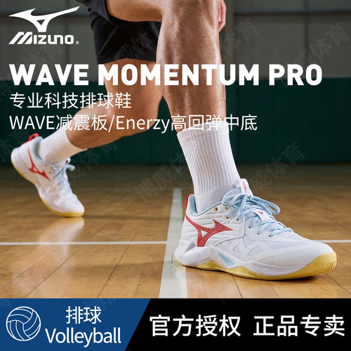 Mizuno美津浓官方正品排球鞋魔藤MOMENTUM PRO专业减震防滑运动鞋