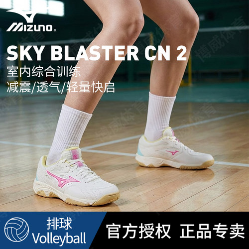 Mizuno美津浓官方正品排球鞋学生青年室内牛津底耐磨减震运动鞋
