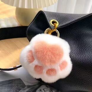 包包挂件猫爪造型可爱猫爪可爱风格包挂件钥匙扣韩粉白色玩偶配饰