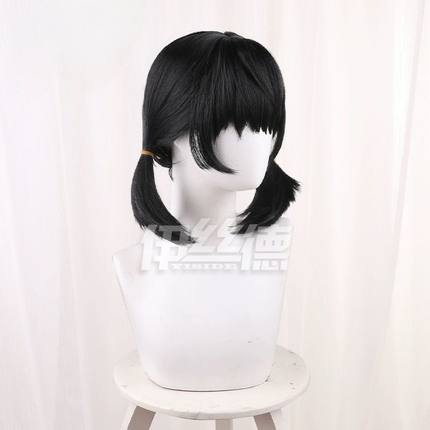 VOCALOID V家 歌爱雪 歌爱Yuki 黑色造型双马尾 cos假发