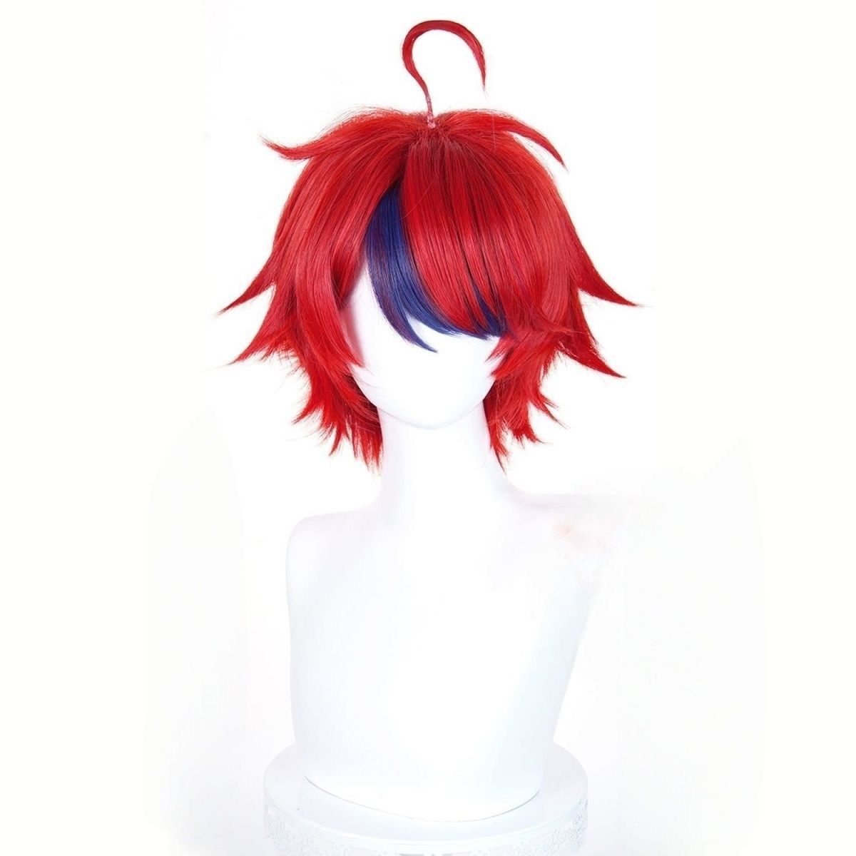 玫瑰网 百日战纪 澄野拓海cos假发 头皮顶 挑染蓝色刘海 现货