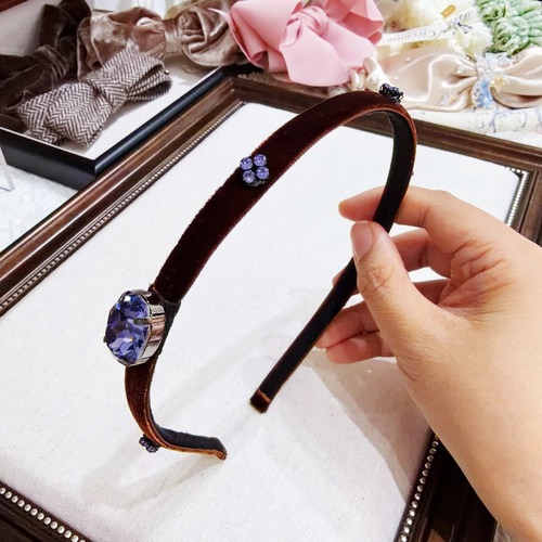 韩国WhiteS水晶施华钻发箍不勒