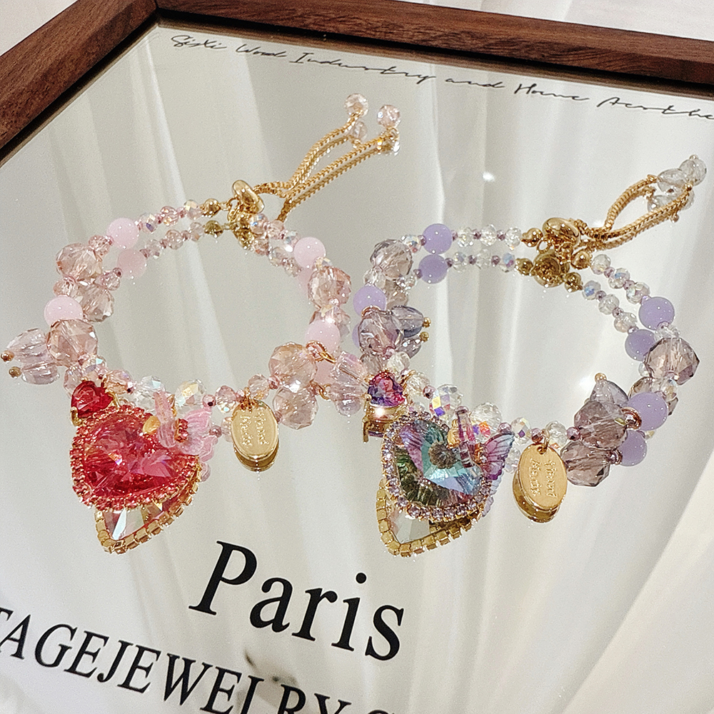 韩国东大门DoRothy甜心粉手链