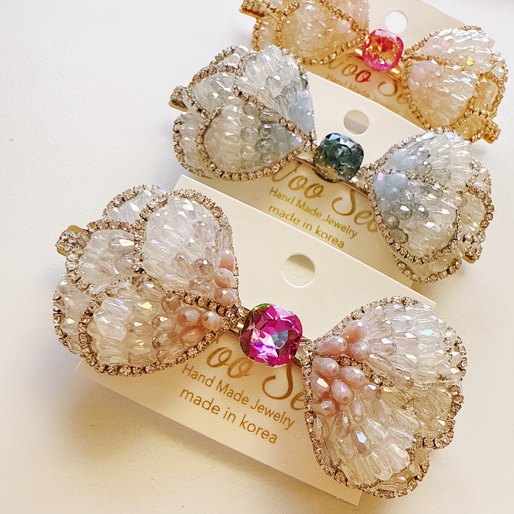 韩国进口WOOSEO蝴蝶结发夹