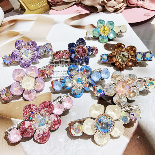 韩国进口Aurora奥拉施家水晶发夹