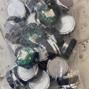 斯电梯按钮BR27CA311BR27A圆形按钮白光红光 电梯配件西子奥