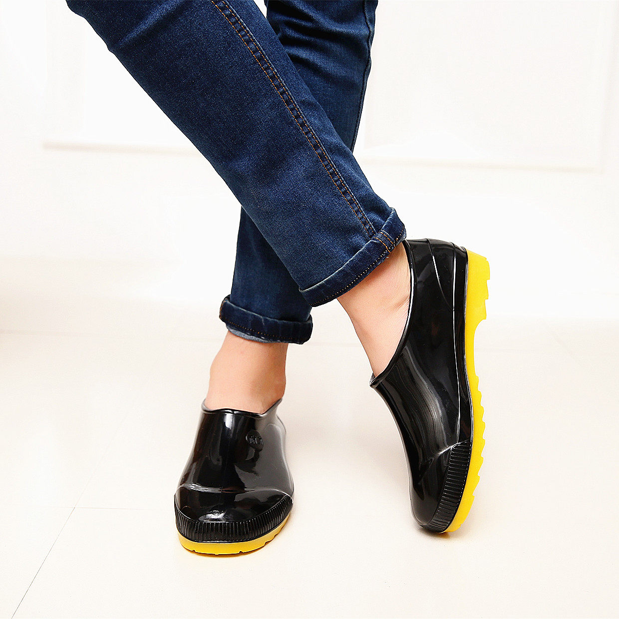 Chaussures - bottes caoutchouc homme pour printemps - semelle tendon - Ref 961925 Image 3