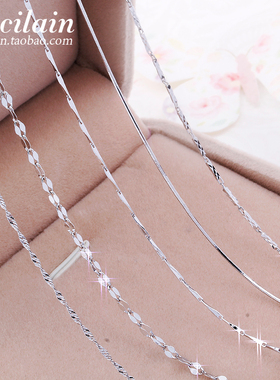 S925银链短款锁骨925女配饰