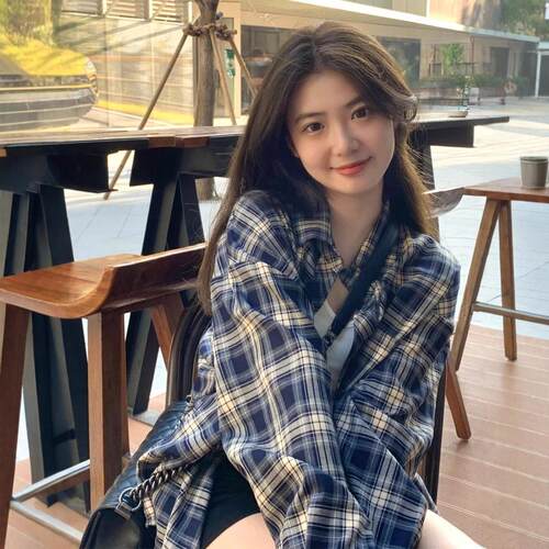 学生格子衬衫2026春秋新款休闲长袖衬衣流行开衫宽松薄款外套女