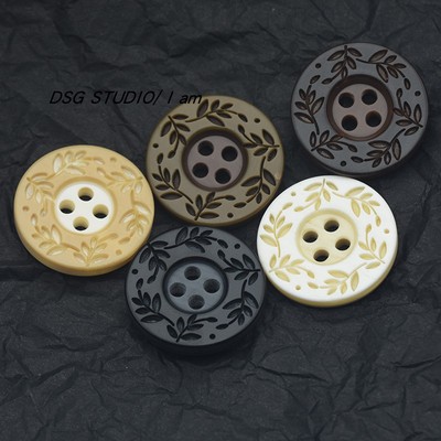 DSG花纹树脂纽扣新款雕花