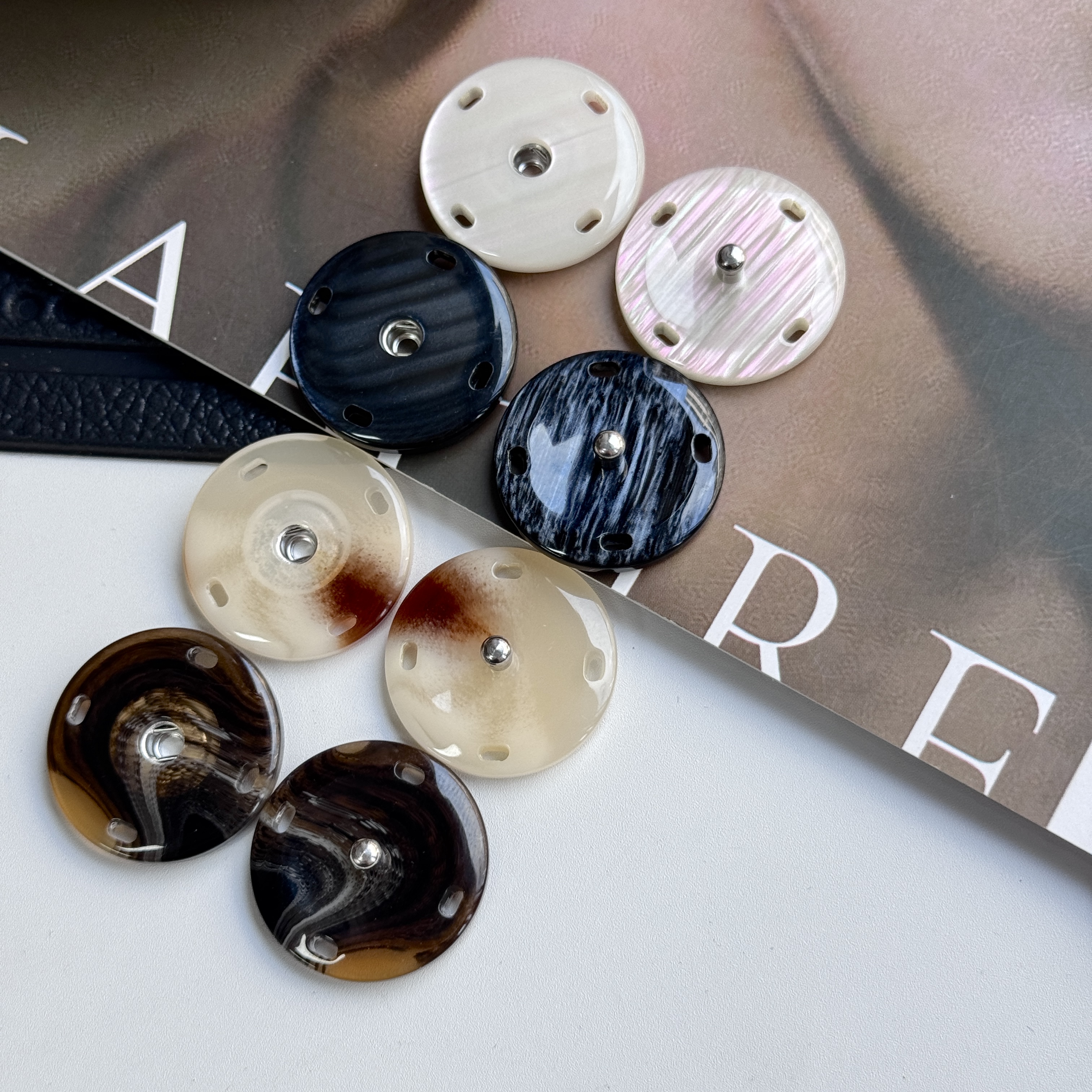 树脂暗扣纽扣按扣百搭子母扣子