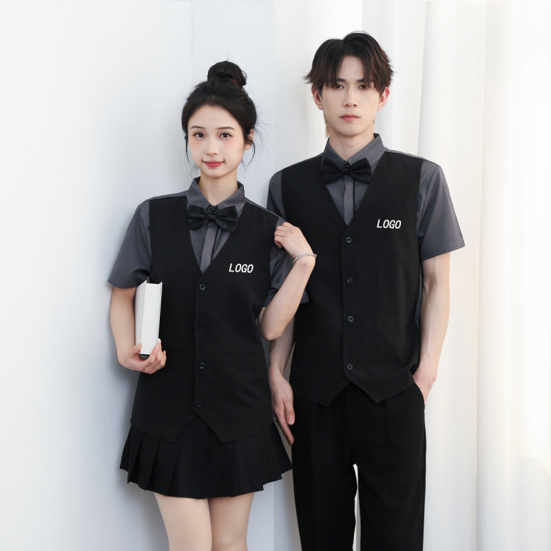 台球厅夜店KTV酒吧少爷男服务员工装25假两件马甲发型师定制衬衫,男装,衬衫,淘宝优惠券,粉丝福利购,淘宝优惠卷