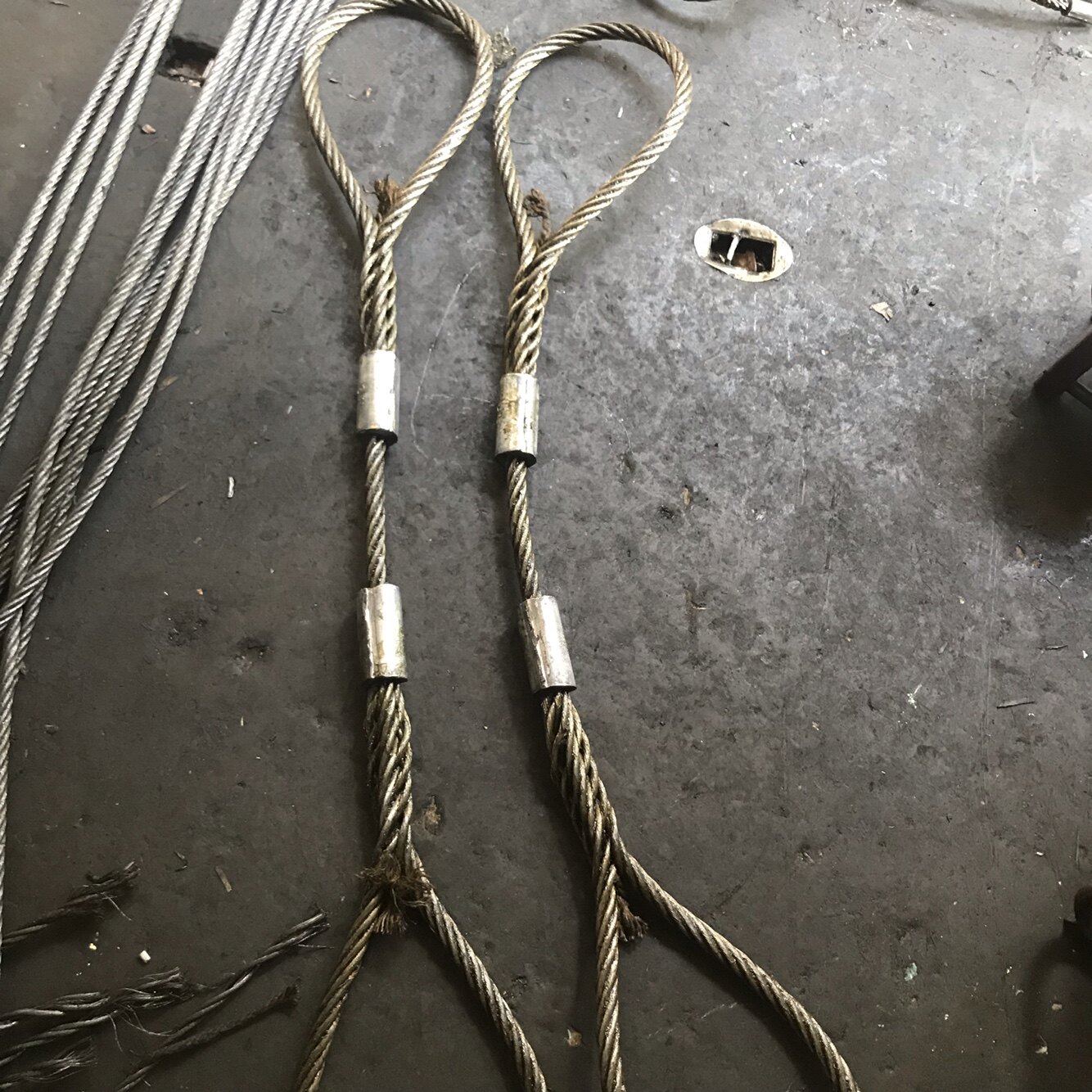 贵州巨龙钢丝绳压环索扣纯人工编织钢丝绳起重吊索具加工14x1.5米