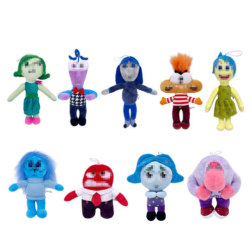 跨境insideout 2 Plushie头脑特工队2毛绒公仔情绪表情玩具玩偶