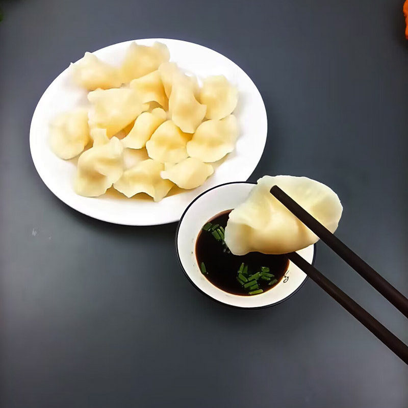 仿真饺子模型东北水铰捞饺食物摆件面食品小吃教具影视拍图片道具