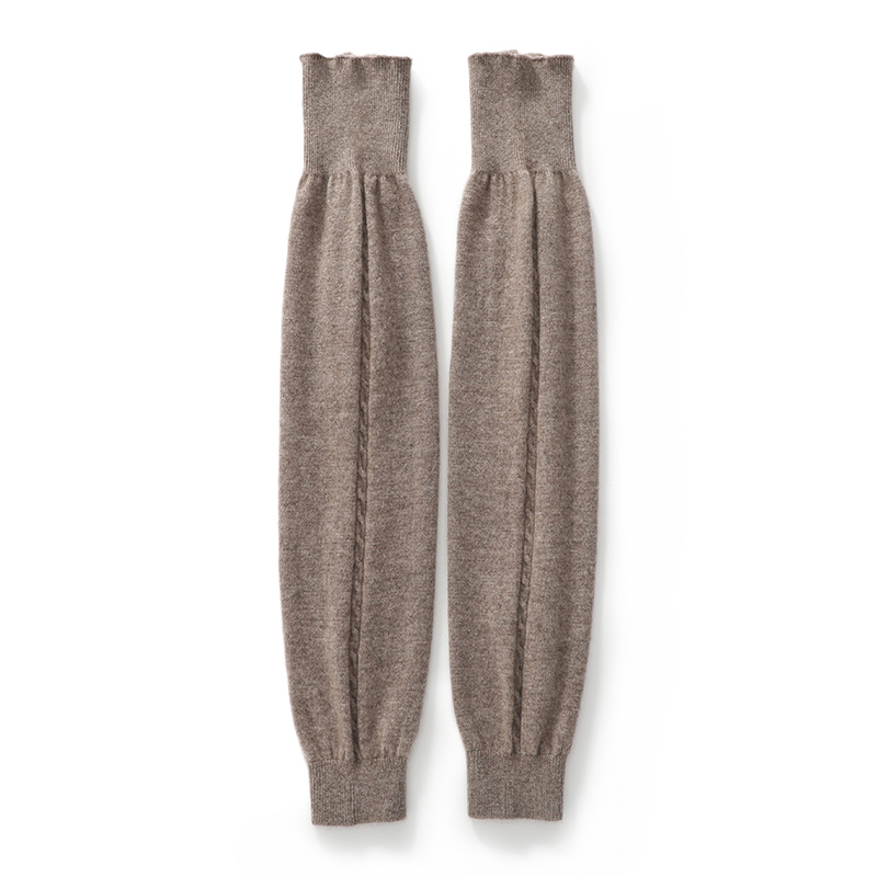 加长款山羊绒护膝盖护腿打底裤