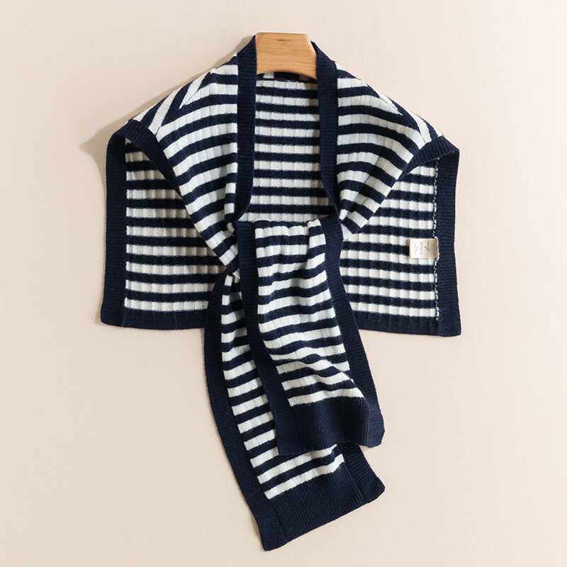 纯山羊绒护肩颈针织小披肩围巾