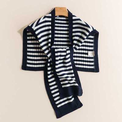 纯山羊绒护肩颈针织小披肩围巾