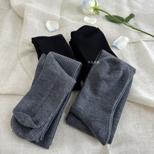 加厚10%山羊绒长筒袜过膝高筒外穿堆堆袜连裤打底袜保暖膝盖护腿
