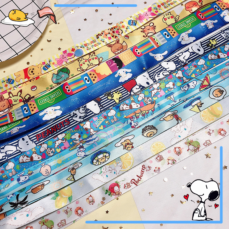 大耳狗史努比适用于苹果手机挂绳华为三星证件钥匙挂绳vivo懒蛋蛋