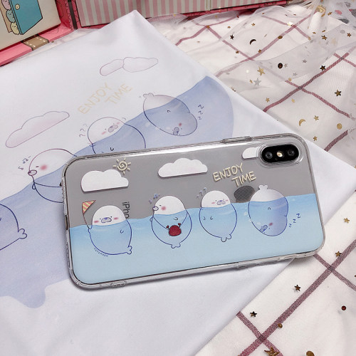 苹果安卓多型号tpu海豹买二送一