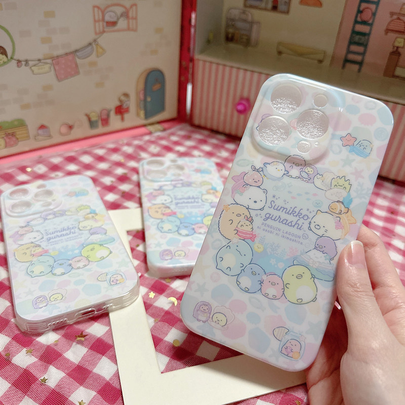 卡通角落生物海洋梦幻适用于iphone16苹果15pro手机壳华为oppo可爱14pro保护壳vivo小米软壳tpu,3C数码配件,手机保护套/壳,淘宝优惠券,粉丝福利购,淘宝优惠卷