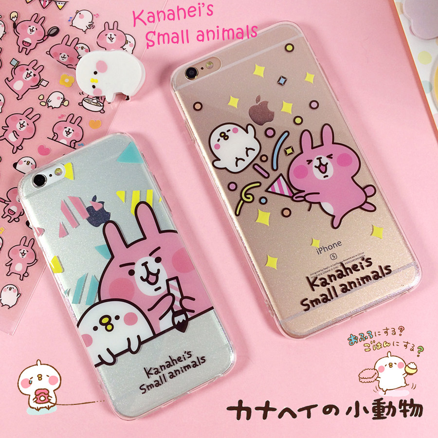 kanahei卡娜赫拉的小动物适用于iphone6s苹果plus透明手机壳兔子
