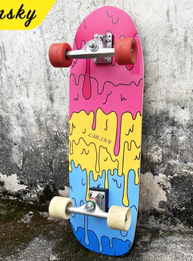 LANSKY陆地冲浪滑板Surfskate陆衡甲板车cx4碗池泵道滑雪刻滑练