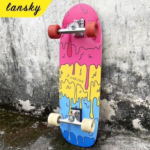 LANSKY陆地冲浪滑板Surfskate陆衡甲板车cx4碗池泵道滑雪刻滑练