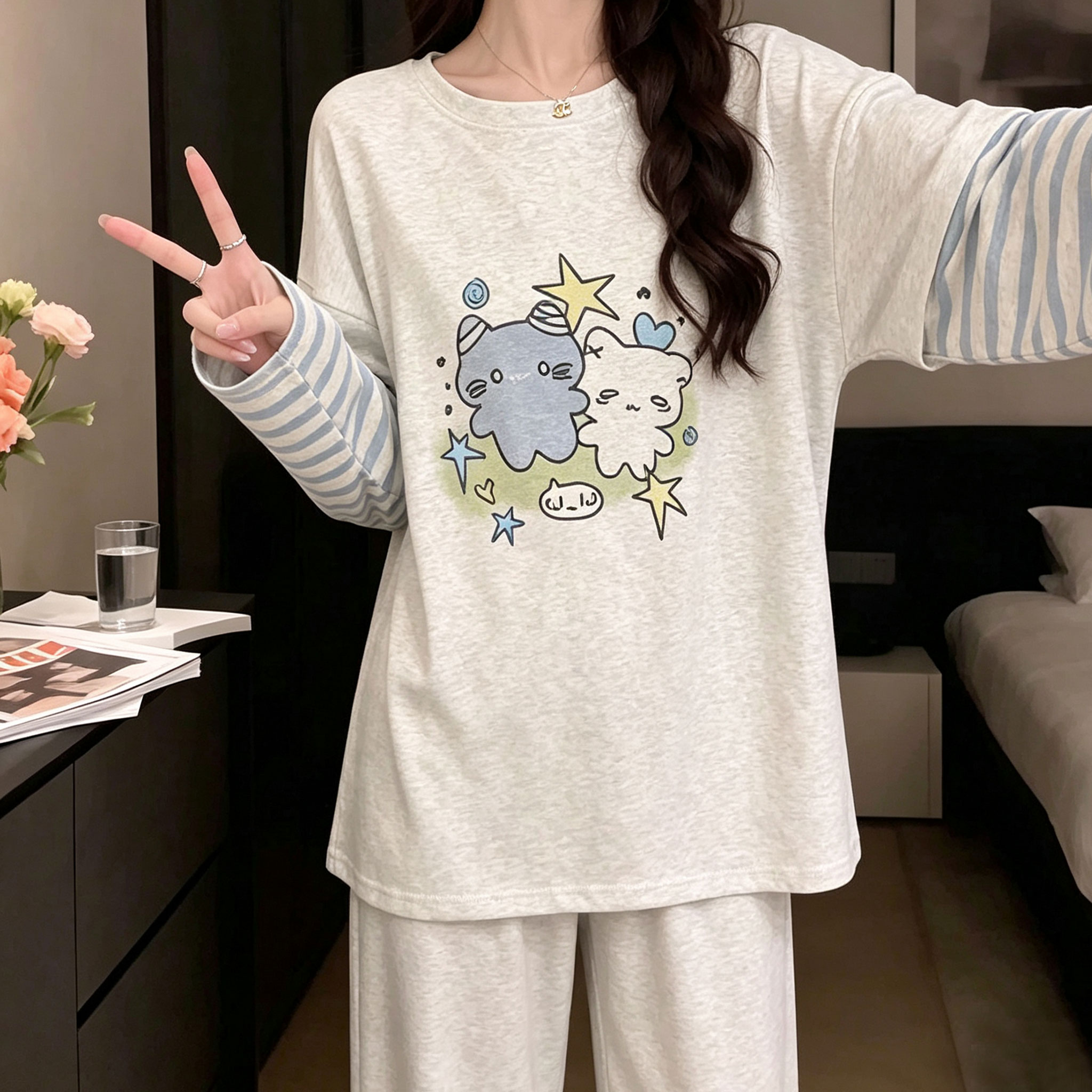 睡衣女士春秋季长袖2026新款睡衣/家居服套装