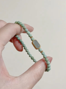 奢香夫人~新中式绿色串珠手链女小众高级复古风轻奢气质爆款手串