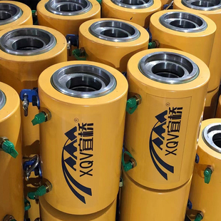 柳州空心前卡式油顶500吨干金挂篮行走预应力张拉机穿心式千斤顶