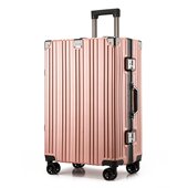 2021夏季 旅行箱PC男女通用铝扣平框万向轮360度旋转拉杆旅行 新款